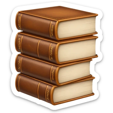 BOOKS BROWN sticker