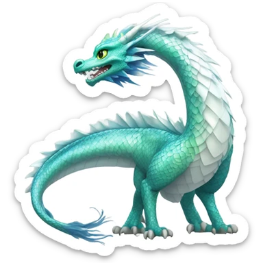 Haku the dragon sticker