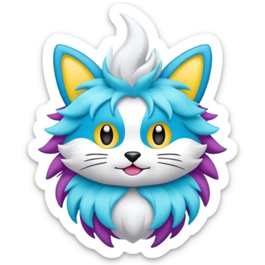  Fey Toony Sprigatito-Electrike-fusion-hybrid sticker