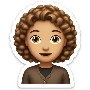 Cosas color café  sticker