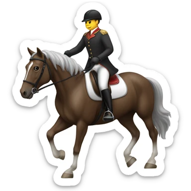 Equestrian sticker