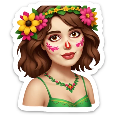 Flower-Crowned Dancer sticker