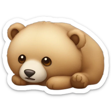 peluche ours pour dormir sticker