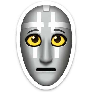 Baldwin IV of Jerusalem from kingdom of heaven with a crusader mask sticker