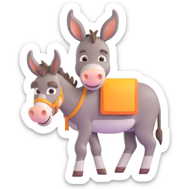 Donkey sticker