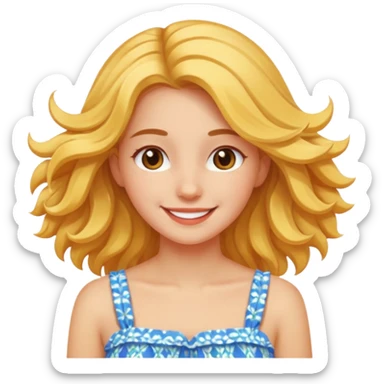 Girl summer solting sticker