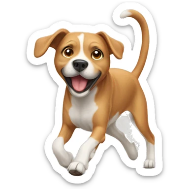 dog emoji had lunging sticker
