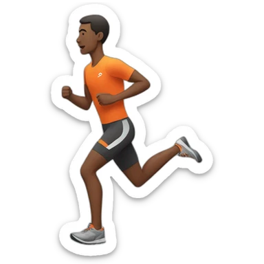 Strava runner sticker