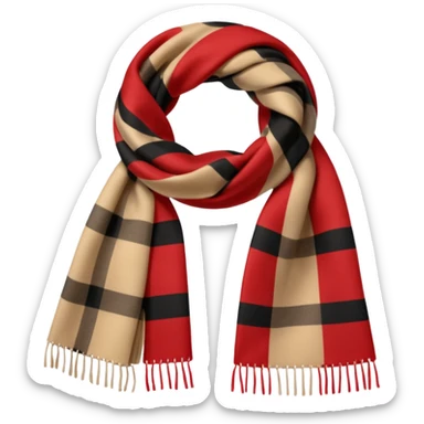 burberry scarf sticker