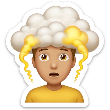 Person with fart in their face  sticker