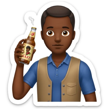 Black guy colt 45 malt liquor 40 oz sticker
