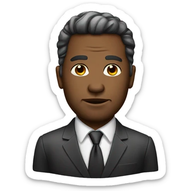 photorealistic serious businessman sticker