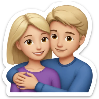 intimate moment between lovers sticker