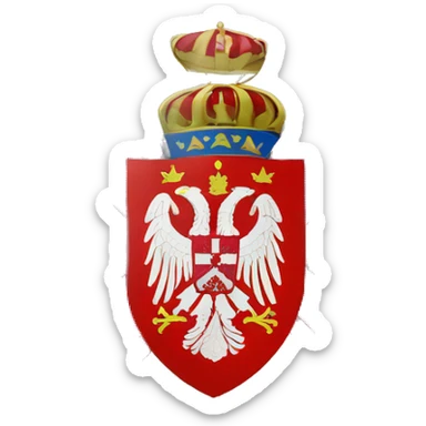 Serbia flag sticker