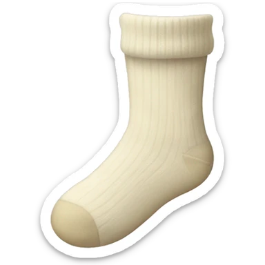 Cream socks  sticker