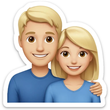 phone wallpaper with blonde couple as wallpaper sticker