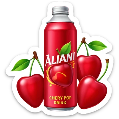 Alani energy drink new flavor  cherry pop sticker