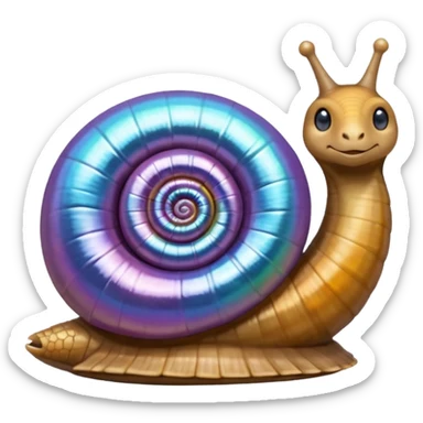 concha de caracol perlada sticker