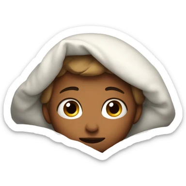 Snuggle in bed sticker