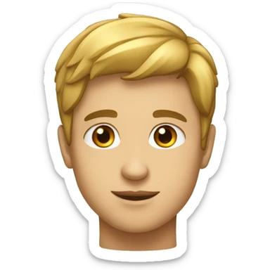 Jeune homme qui envoie des bisous sticker