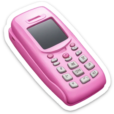 pink flip phone 2000s y2k sticker