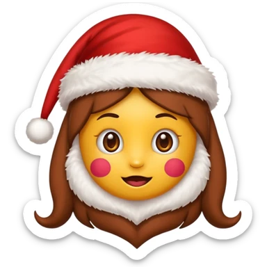 gere um emoji fofo de uma rena de natal sticker