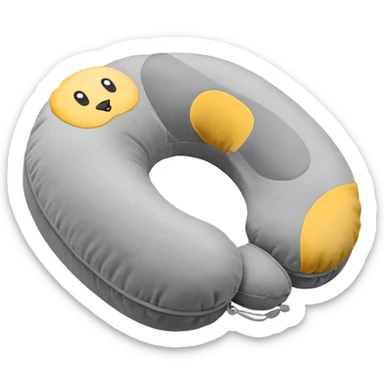 A plush travel pillow with gentle cushioning that wraps comfortably around the neck. sticker
