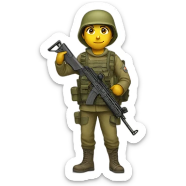 Syrian democratic forces with rifle sticker