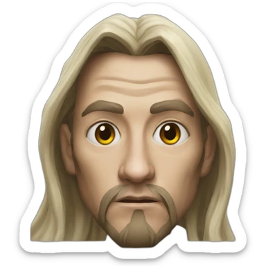 hyperrealist jedi in world of warcraft sticker