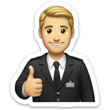mormon missionary doing a thumbs up sticker