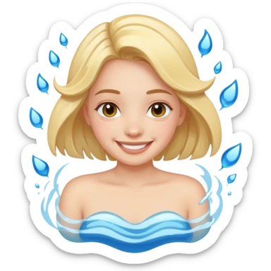 Girl with her hydro hug sticker