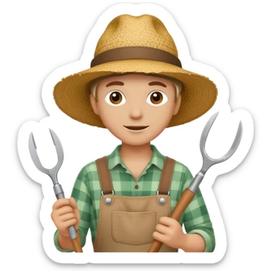 GARDENER WITH SESORS sticker