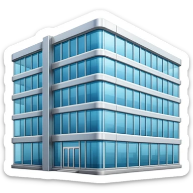 A professional office building representing a company sticker