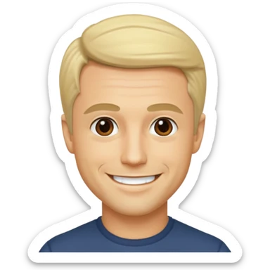 Freddie Prinze Jr, blonde hair, sticker