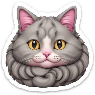 an ear-folded cat sticker