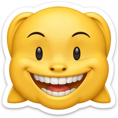 generate a smile emoticon for a dentist who treats teeth sticker