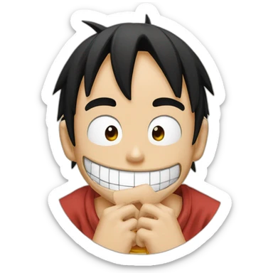luffy qui fait un  pouce sticker