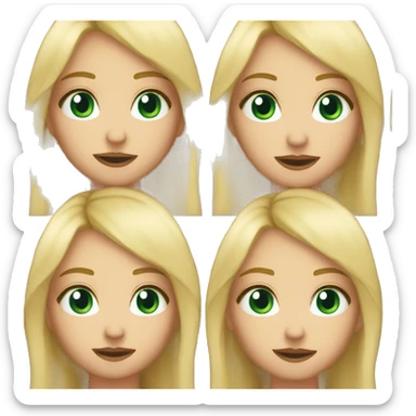 Blonder girl with you ok? Sign sticker