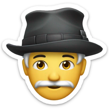 Squalo con cappello a cilindro sticker