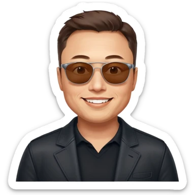 elon musk in portugal sticker