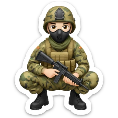soldier-crouching-with-tactical-mask sticker