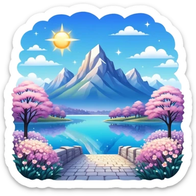 gorgeous beautiful sparkly aesthetic full scenic SCENERY sticker