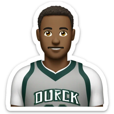 Derrick in a jersey sticker