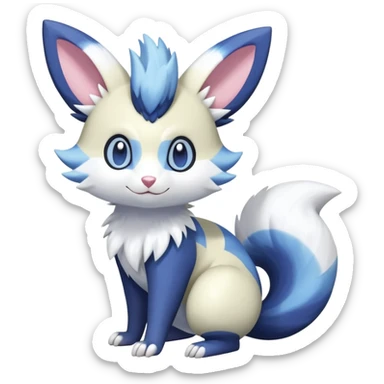 Shiny Pastel Furret-Meowstic-Zangoose-Hybrid (Full body) sticker