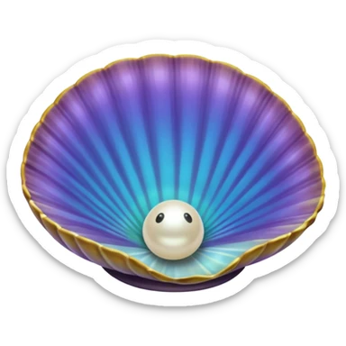 Clam peace sticker