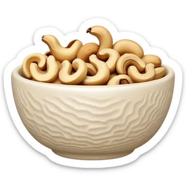 cashew in bowl sticker