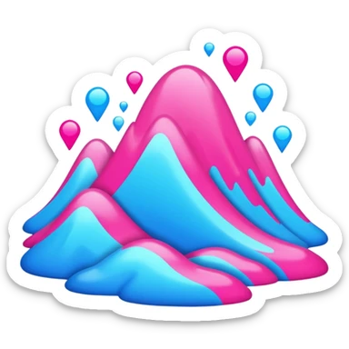 Alternative vibrant scenecore 2000s style sticker