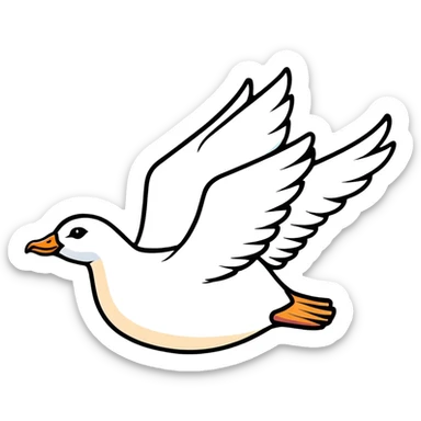 flying goose sticker