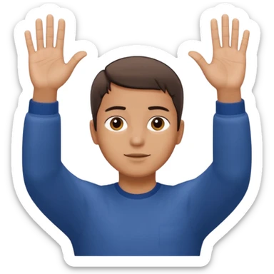 Mason 67 make the do the hands one up and one down palms facing up arms straight out sticker