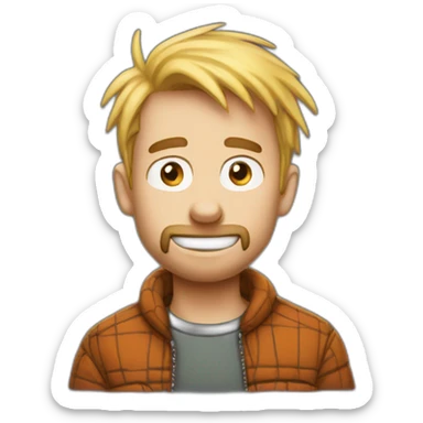 Calvin from Calvin and hobbes sticker